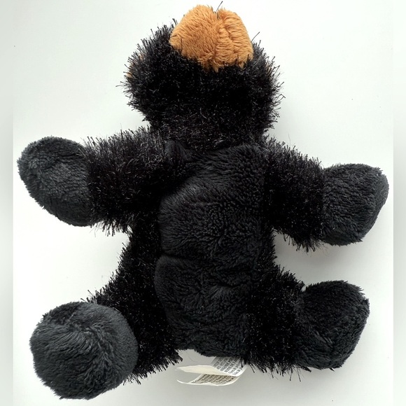 7” Ganz Webkinz Black Bear Stuffed Animal Toy Black Black and Brown Plush Bear - Picture 8 of 9